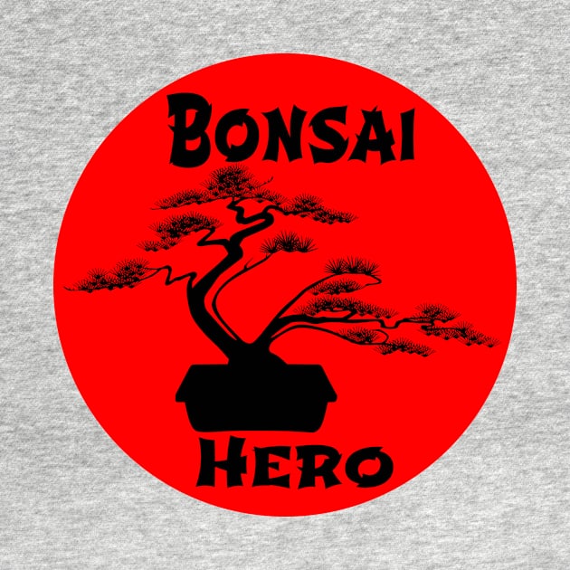 Lettering 'BONSAI HERO' with bonsai tree by ThreeOClock